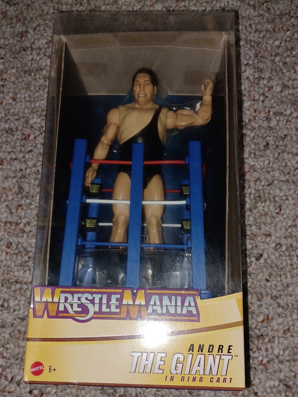 WrestleMania Andre The Giant Action Figure - With Ring Cart